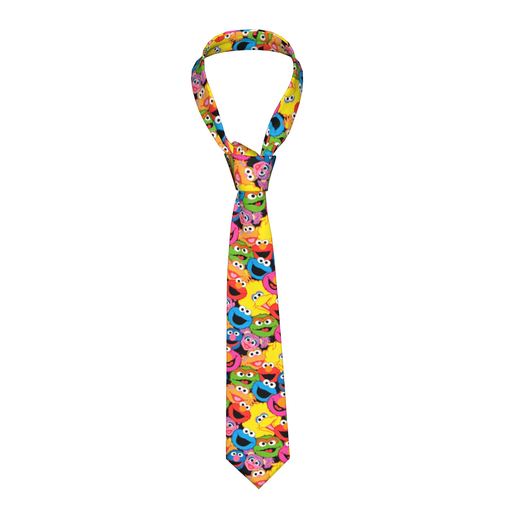 Men Accessories Wedding - Галстук Sesames Streets Cartoon Comedy, 8