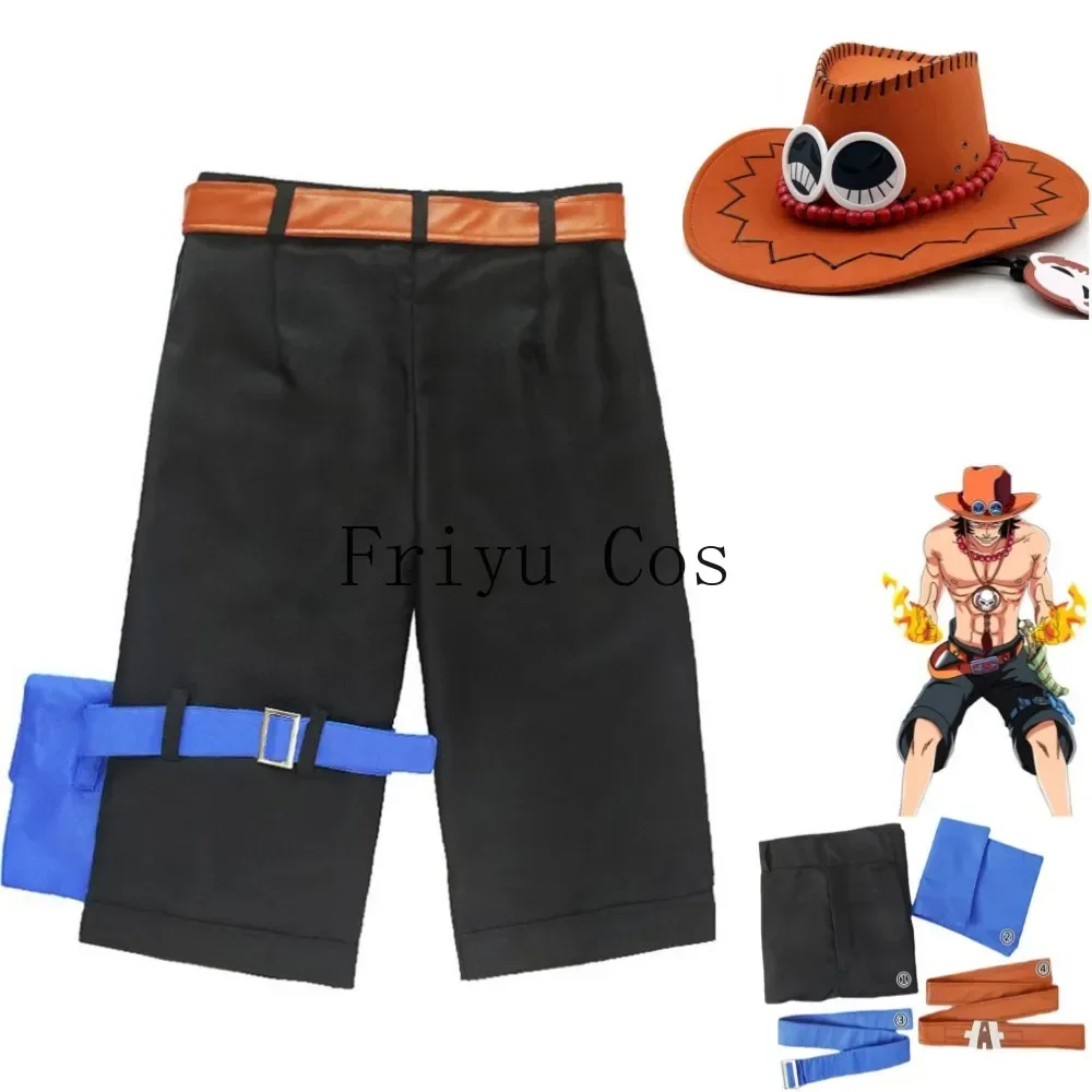 Men Accessories Style - Аниме Portgas·D· Ace Косплей Костюм Белая