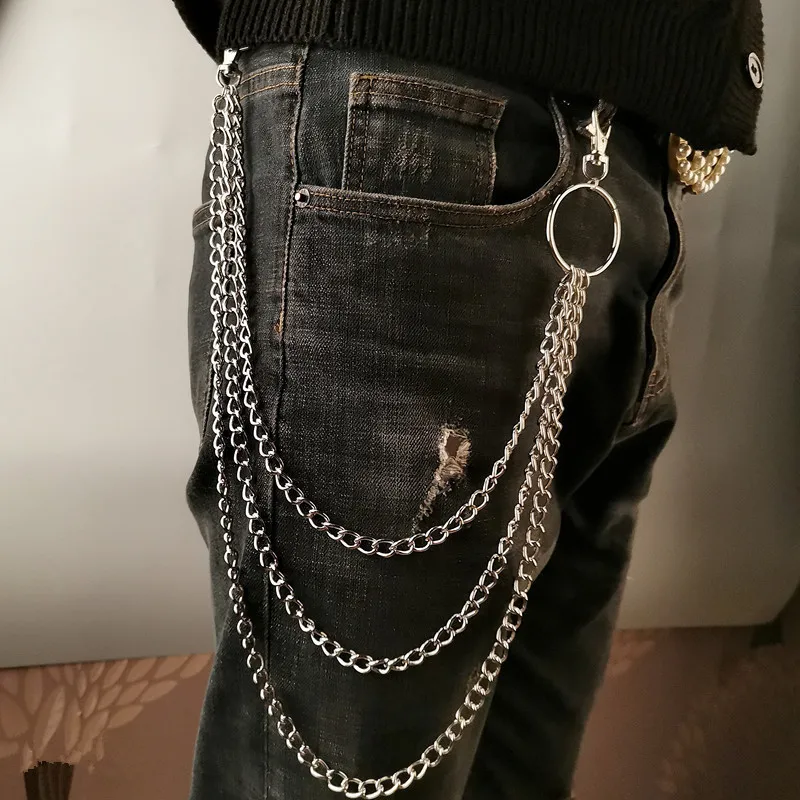 Men Accessories Chain - Металлическая цепочка-ремень в стиле панк с