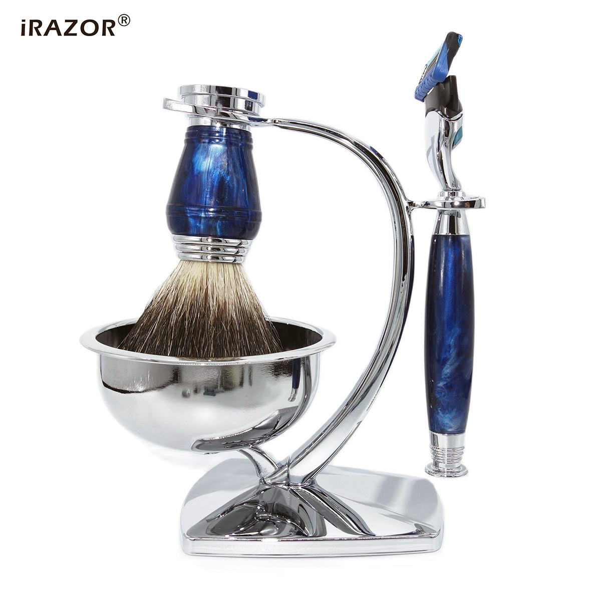 Men Accessories Combo Gift - IRAZOR Новинка Royalblue 5-слойная Безопасная бритва