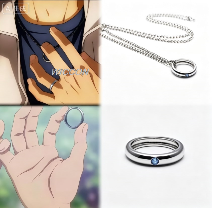 Женские кольца в стиле аниме,  – обзор и цена Men Accessories Chain
