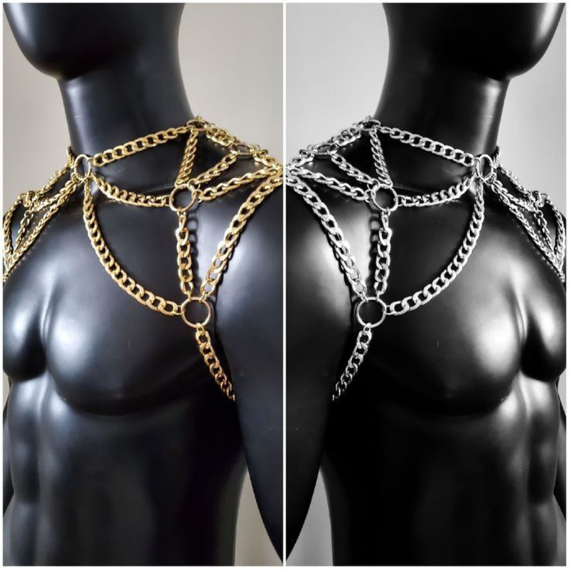 Панк мужская цепочка на плечо  – обзор и цена Men Accessories Chain