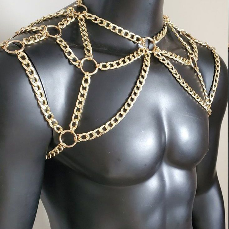 Панк мужская цепочка на плечо  – обзор и цена Men Accessories Chain